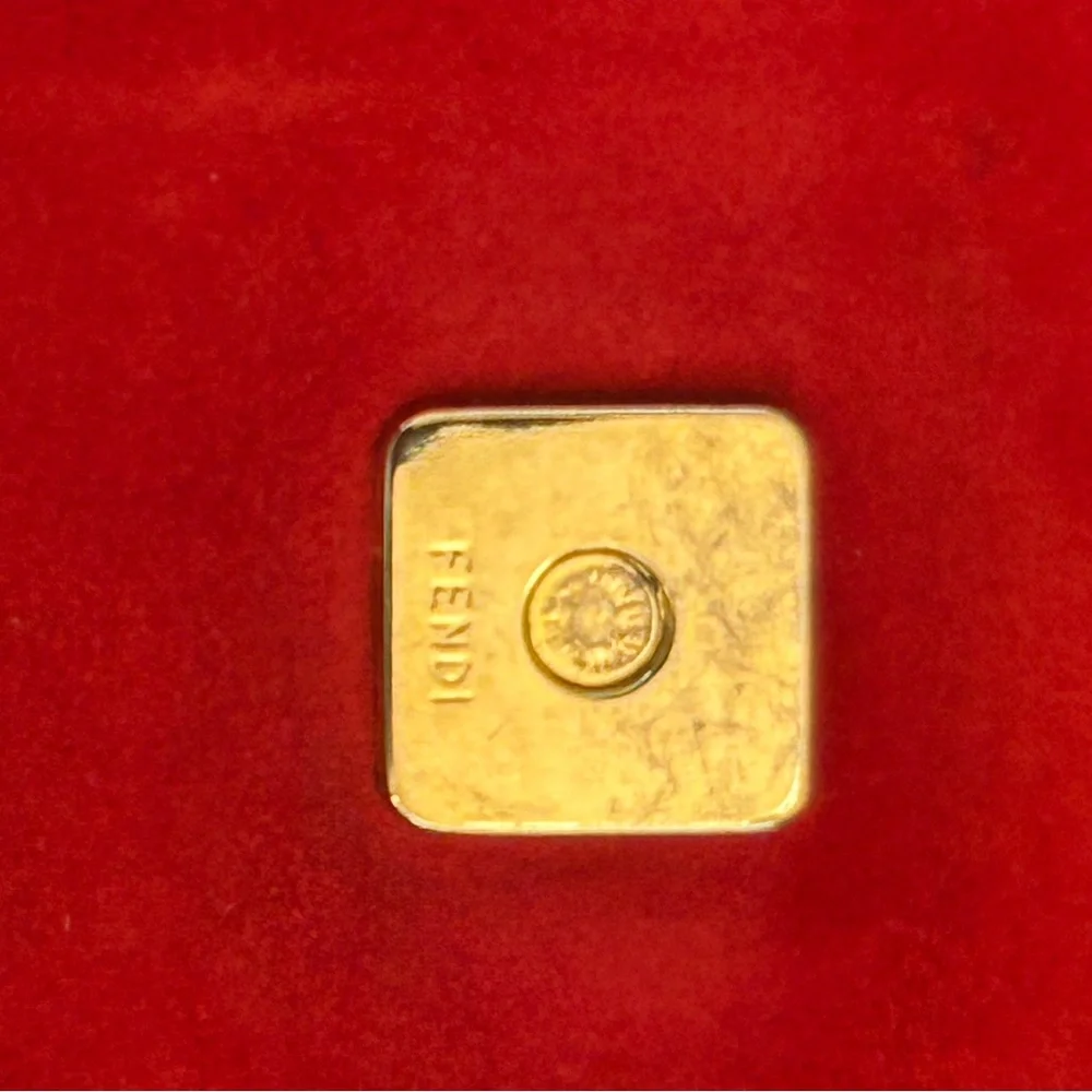 Fendi Red Suede Shoulder Bag with Gold Hardware - Picture 13 of 15